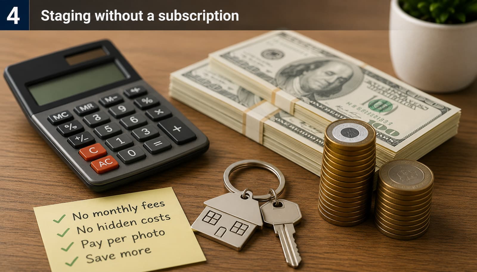 Virtual Staging Without a Subscription: What It Actually Costs Per Listing